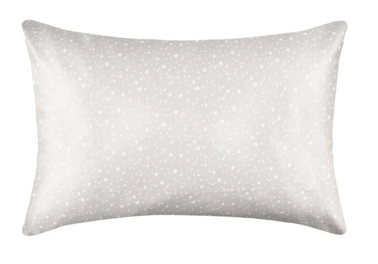 Image Title THIS IS SILK - White Stars SILK PILLOWCASE (22 momme)
